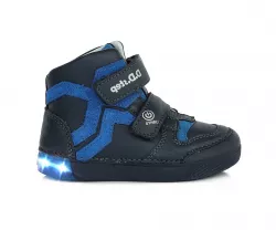 LED svietiaca chlapčenská obuv D.D.STEP 068-577 bermuda blue