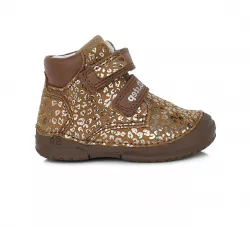  Celokožená dievčenská obuv D.D.STEP 038-598A chocolate