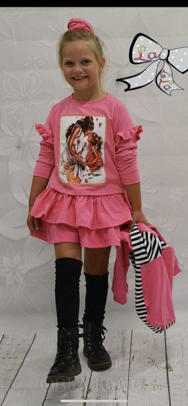 Dievčenská bavlnená sukňa s volánikom 
