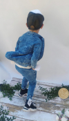 Bavlnená chlapčenská mikina MM 901 jeans blue