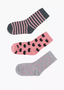 Dievčenské bavlnené ponožky  LOSAN  R001 color