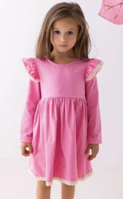 Dievčenské bavlnené šaty tunika 