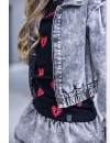 Dievčenský rifľový kabát