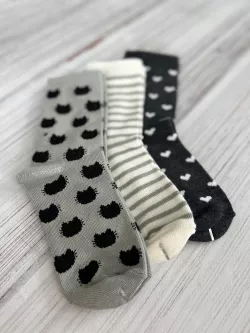 Dievčenské bavlnené ponožky 