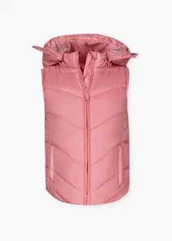 Prešívanä vesta dievčenska  2652 rosa