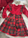 Červené dievčenské šaty 