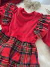 Červené dievčenské šaty 
