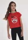 Krátke dievčenské tričko - crop top