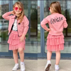 3 dielny dievčenský set pink