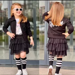 3 dielny dievčenský set black