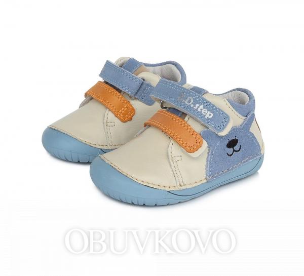 BAREFOOT kožená chlapčenská obuv DDSTEP 