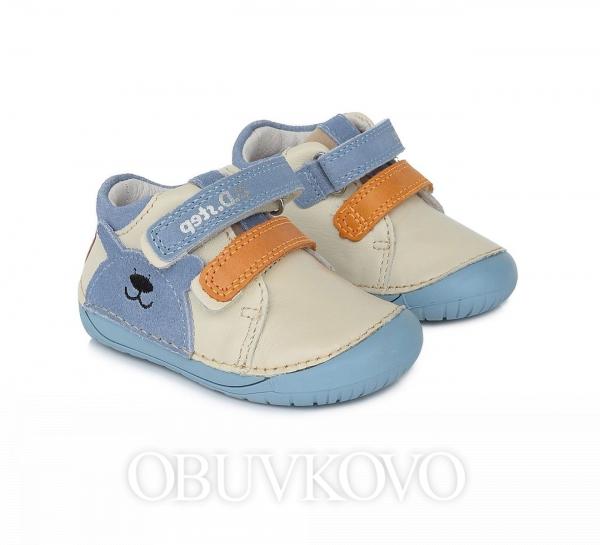 BAREFOOT kožená chlapčenská obuv DDSTEP 