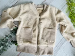 Huňatá mikina na zips