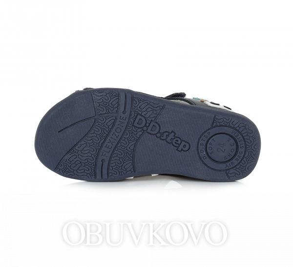 D.D.STEP chlapčenské celokožené sandále 