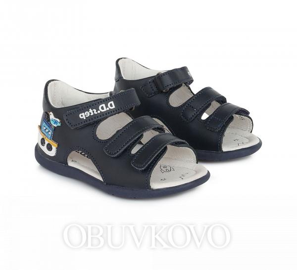 D.D.STEP chlapčenské celokožené sandále 