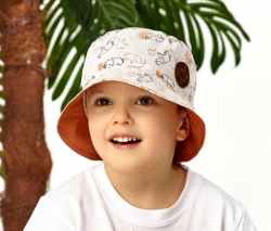 Chlapčenský plátený letný klobúk