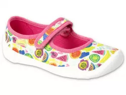 Dievčenské plátené papuče BEFADO