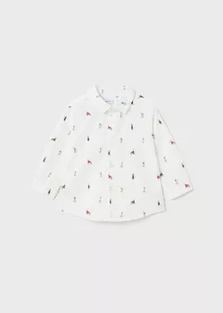 MAYORAL chlapčenská košeľa 2176-051 white