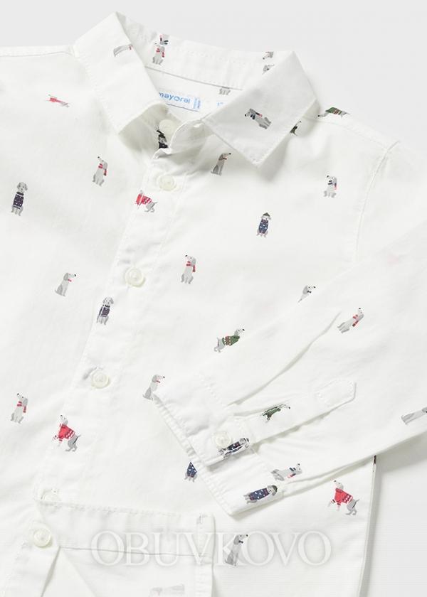 MAYORAL chlapčenská košeľa 2176-051 white