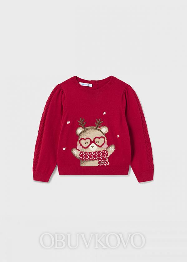 MAYORAL dievčenský pulover 2312-038 red