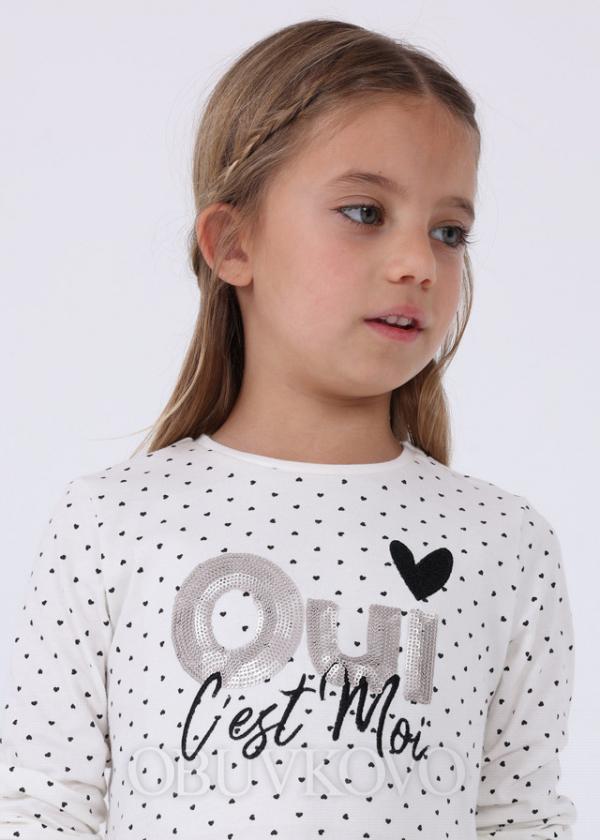 Dievčenské tričko s nápisom