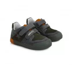 LED svietiaca chlapčenská obuv D.D.STEP 068-388A khaki