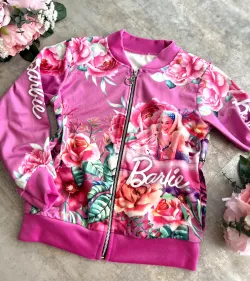 Dievčenská sametová mikina BARBIE