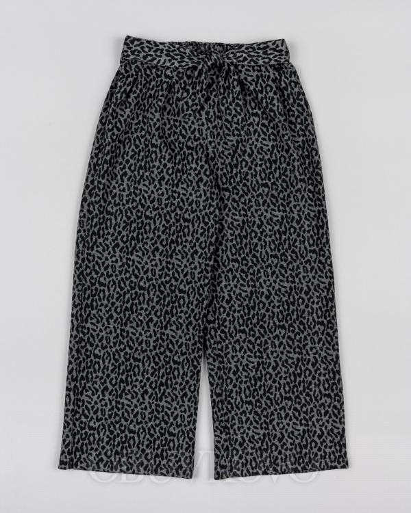 Dievčenské bavlnené nohavice leopard