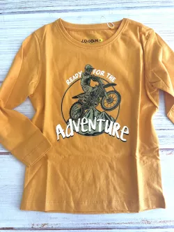 Chlapčenské tričko dlhý rukáv motorka