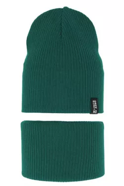 Chlapčenská bavlnená čiapka + tunelový šál 