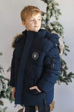 Zimná bunda pre chlapcov s kožušinkou