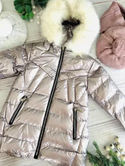 Nepremokavá dievčenská zimná bunda