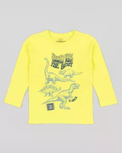 Chlapčenské tričko dlhý rukáv s potlačou DINO