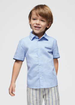 MAYORAL chlapčenská košeľa s krátkym rukávom