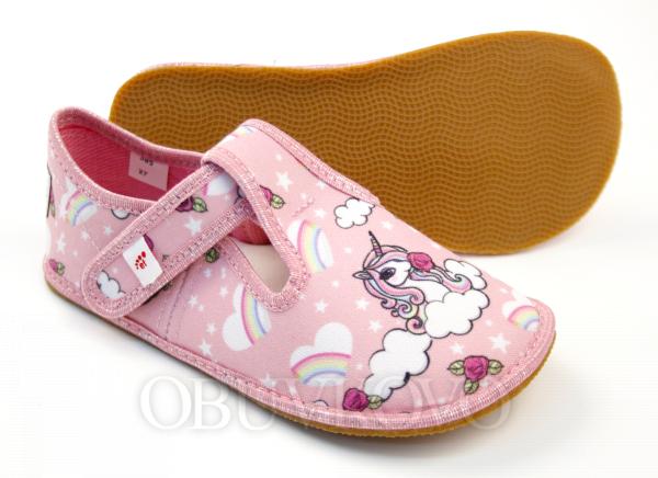 EF barefoot dievčenské papuče 