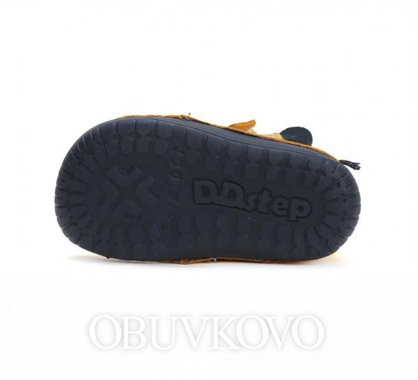 BAREFOOT kožená chlapčenská obuv DDSTEP 