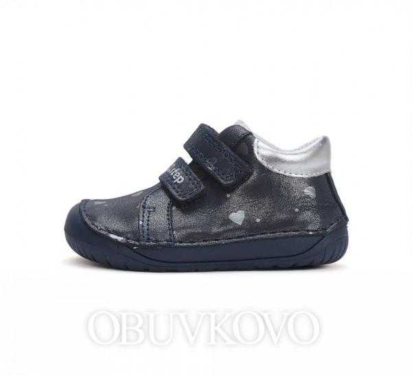 BAREFOOT kožená dievčenská obuv DDSTEP 
