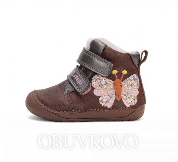 Dievčenské barefoot zimné čižmy D.D.STEP 