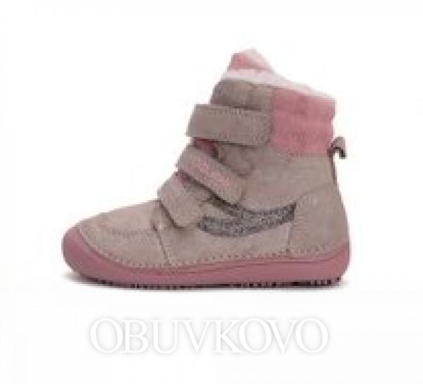Dievčenské barefoot zimné čižmy D.D.STEP