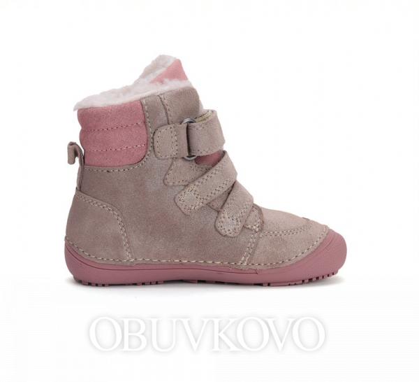 Dievčenské barefoot zimné čižmy D.D.STEP