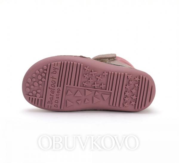 Dievčenské barefoot zimné čižmy D.D.STEP