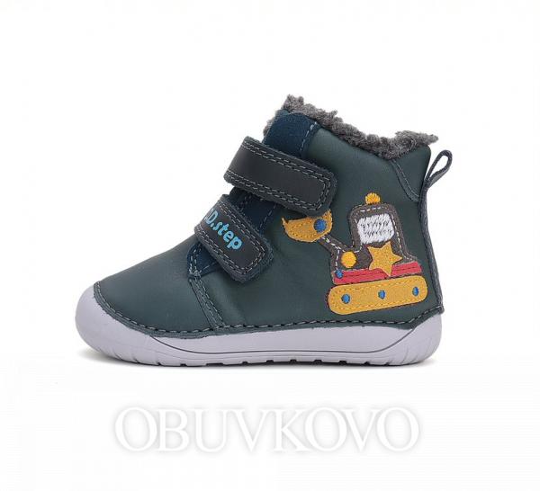 Chlapčenské barefoot zimné čižmy D.D.STEP
