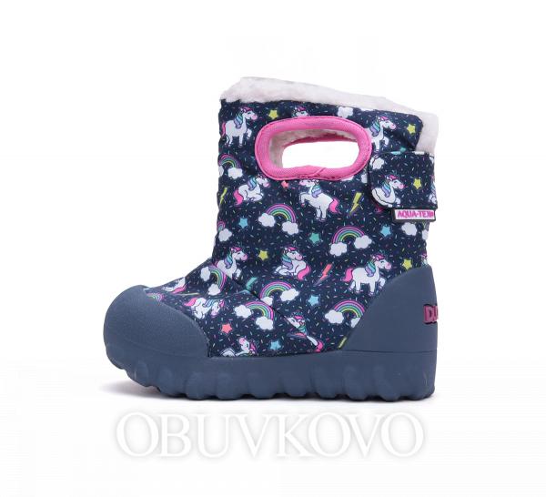 Dievčenská zimná obuv s membránou D.D.Step AQUA-TEX