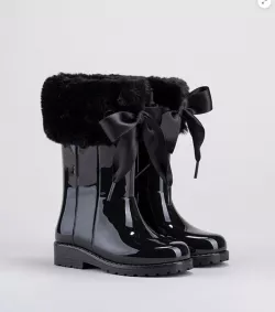 Dievčenské gumáky IGOR s mašľou