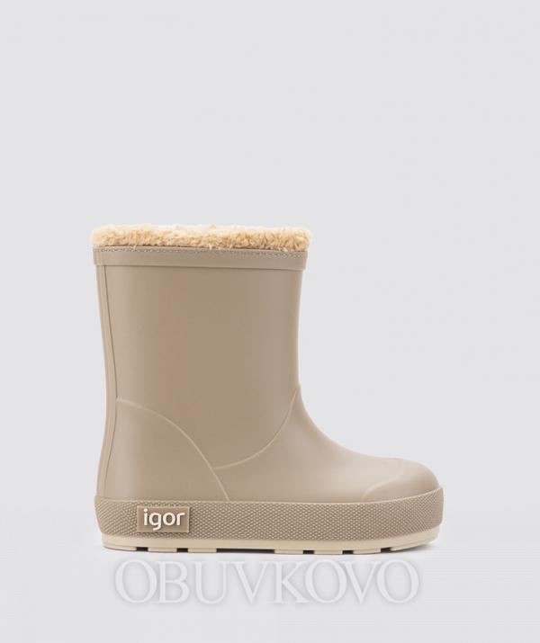 Detské zateplené barefoot gumáky IGOR