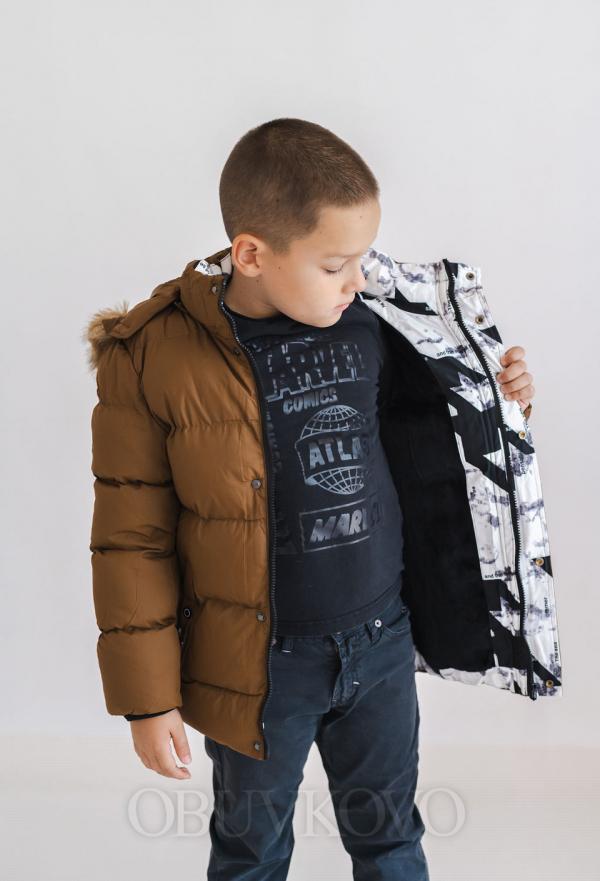 Nepremokavá zimná bunda s kožušinkou