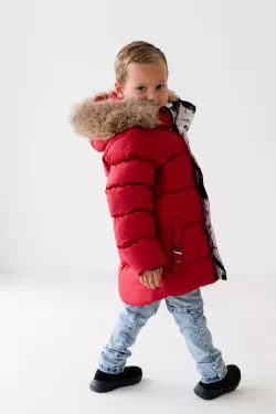 Nepremokavá zimná bunda s kožušinkou