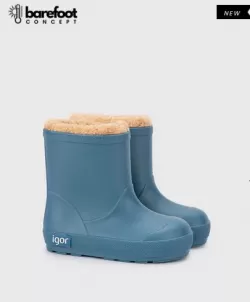 Detské zateplené barefoot gumáky IGOR