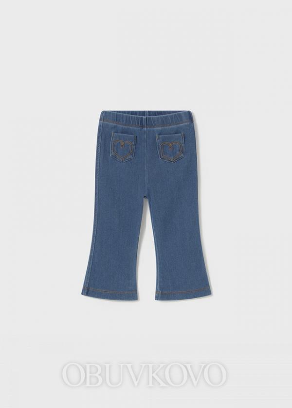 Dievčenské voľné nohavice-jeans efekt