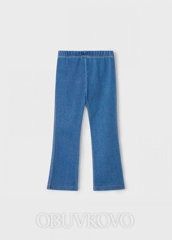 Dievčenské rozšírené nohavice-jeans efekt